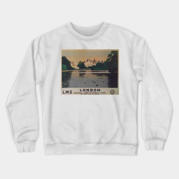 Vintage Travel - London Crewneck Sweatshirt by Culturio